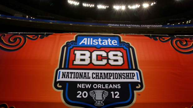 A logo for the BCS National Title game.