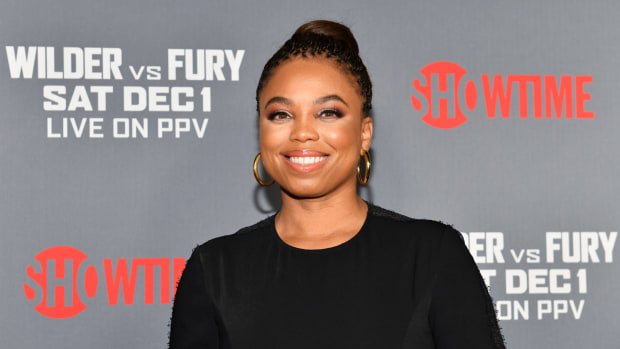 Jemele Hill attends the boxing match between Deontay Wilder and Tyson Fury.