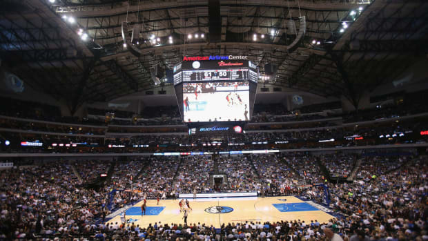 A general view of the Dallas Mavericks arena.