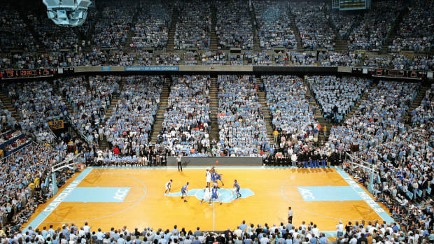 A general view of UNC's basketball arena.