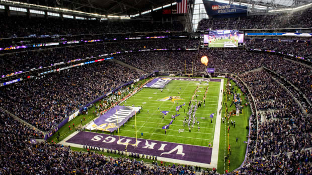 A general view of the Minnesota Vikings stadium.