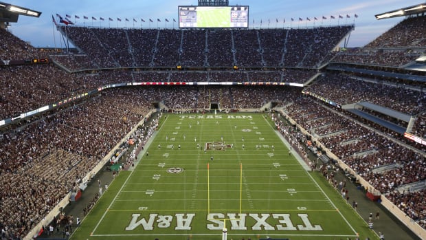 A general view of Texas A&M's football stadium.