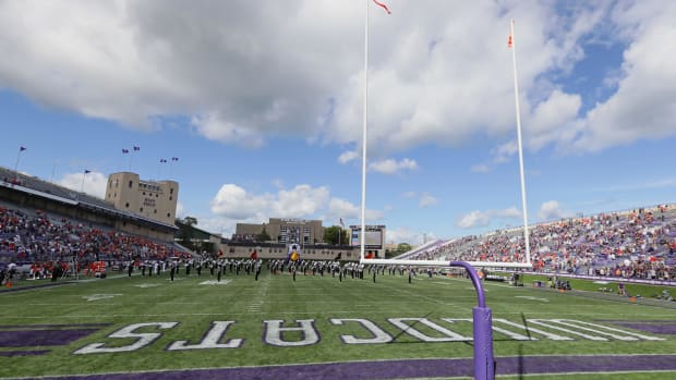 A general view of Northwestern's football field.