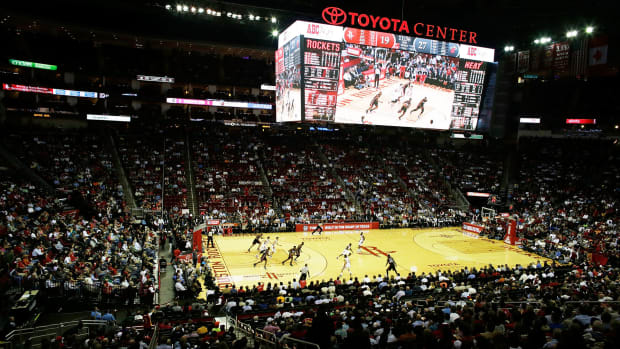 A general view of the Houston Rockets' stadium.