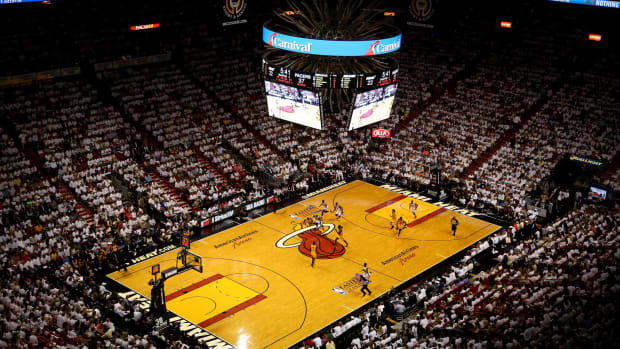 A general view of the Miami Heat's arena.