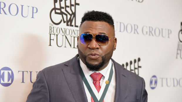 David Ortiz wearing a suit.