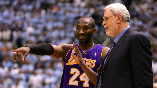 Kobe Bryant and Phil Jackson on the Lakers.