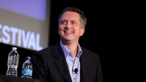 Bill Simmons on stage in New York City.