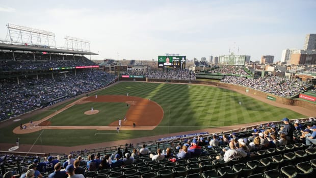 A general view of Wrigley Field.