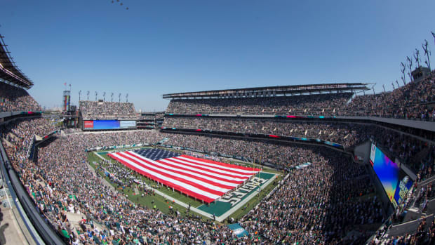 A general view of the Philadelphia Eagles stadium.