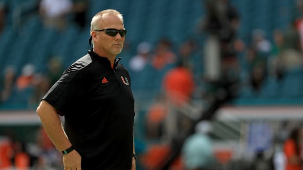 Mark Richt looks on before a game.