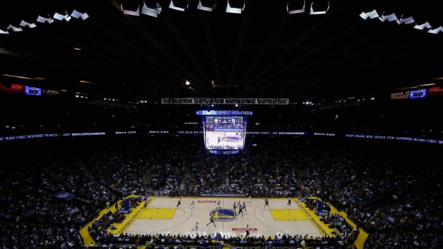 A general view of the Golden State Warriors arena.
