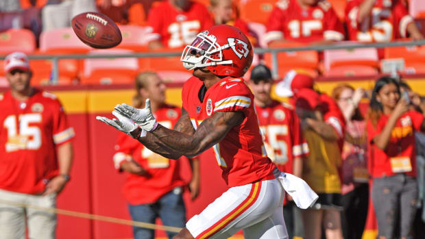 Mecole Hardman playing for the Chiefs.