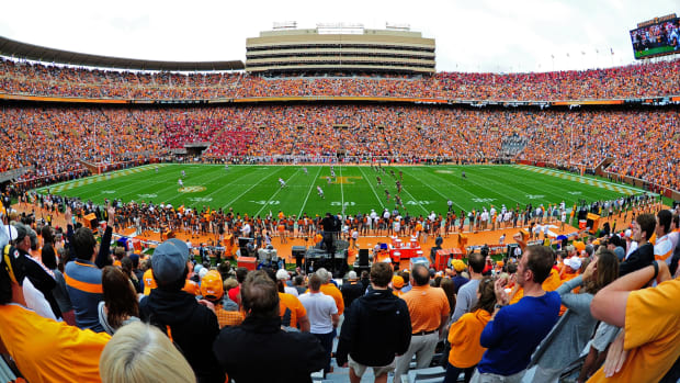 A general view of Tennessee's football field.