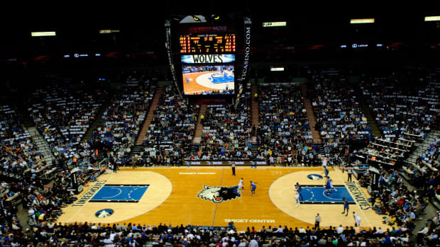 A general view of the Minnesota Timberwolves stadium.