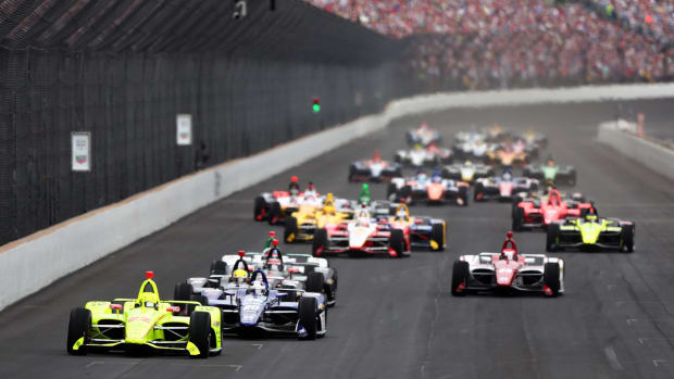 The running of the 103rd Indy 500.