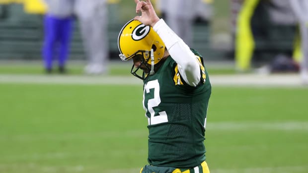 Green Bay Packers quarterback Aaron Rodgers on Saturday night.