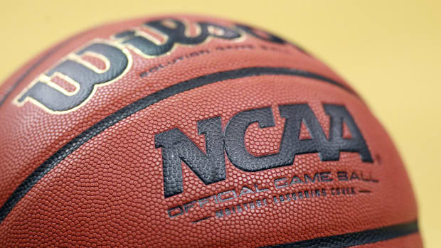 A game ball for the NCAA Tournament.