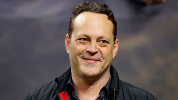 Vince Vaughn attending the College Football Playoff game.