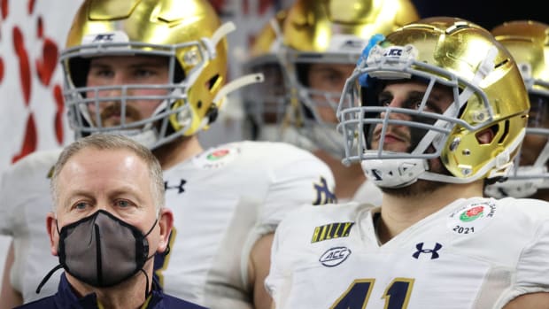 Brian Kelly prepares for the College Football Playoff game against Alabama.