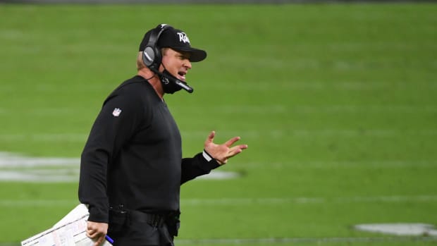 Las Vegas Raiders head coach Jon Gruden in NFL Week 2.