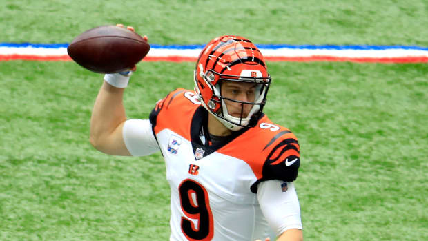 Cincinnati Bengals rookie quarterback Joe Burrow on Sunday.