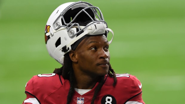 Arizona Cardinals wide receiver DeAndre Hopkins on Sunday night. He began his career as a Houston Texans star before the controversial trade to Arizona.