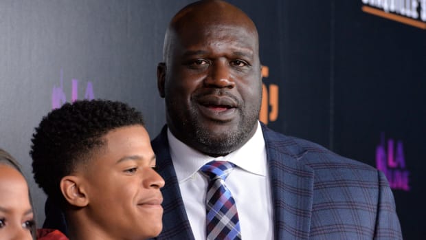 A closeup of Shaquille O'Neal.