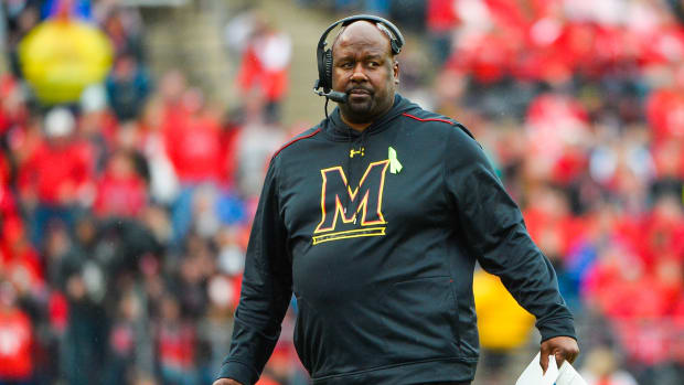Maryland college football head coach Mike Locksley.