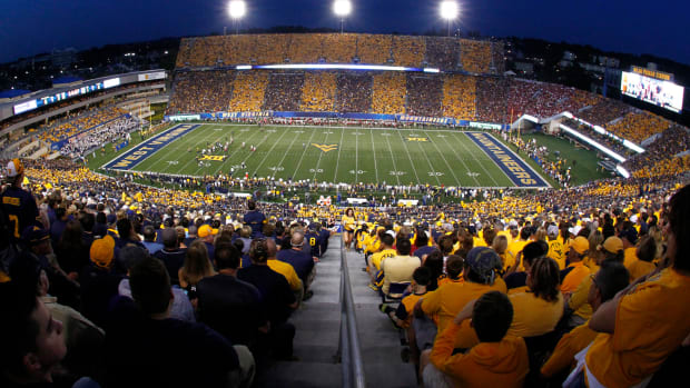 A general view of West Virginia's football stadium.