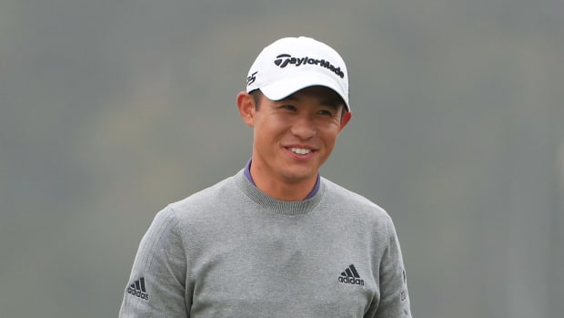 Collin Morikawa in the final round of the PGA Championship.