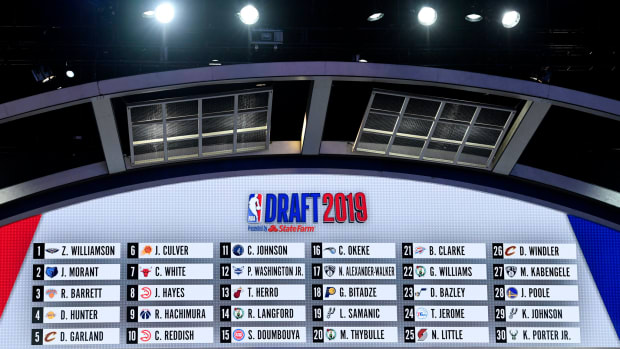 The 2019 NBA Draft big board.