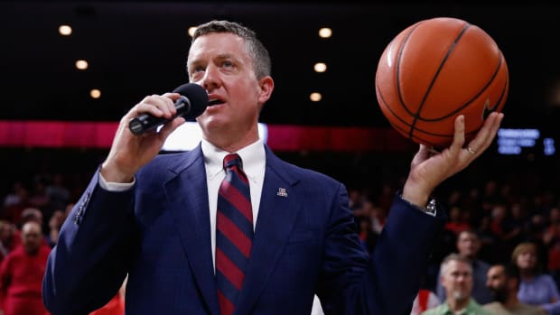 Alabama AD Greg Byrne during his time in the same position at Arizona.