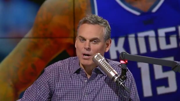 Colin Cowherd speaking on his show on FS1.