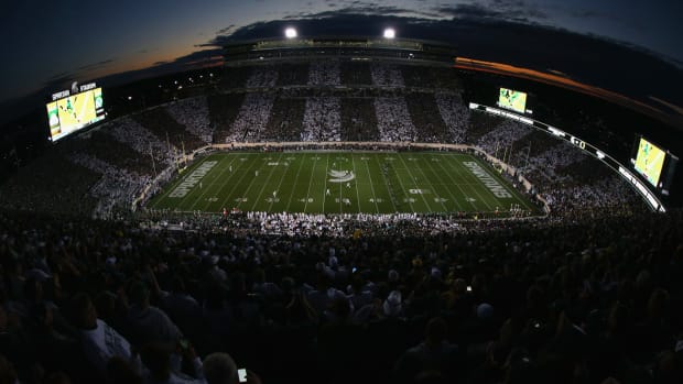 A general view of Michigan State's football stadium