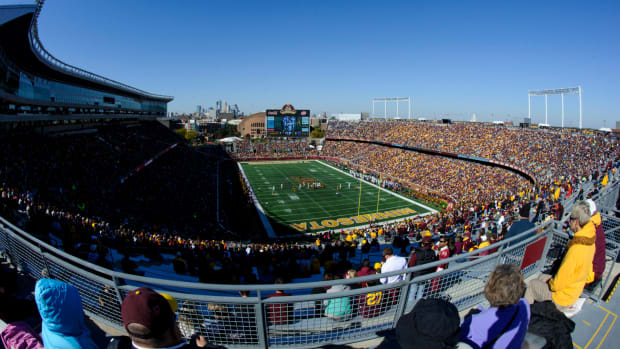 A general view of Minnesota's football field.