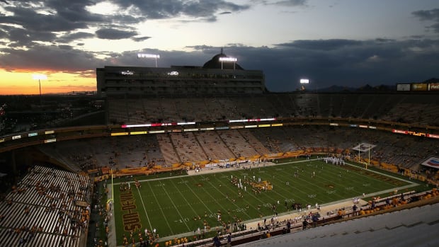 A general view of Arizona State's football stadium.