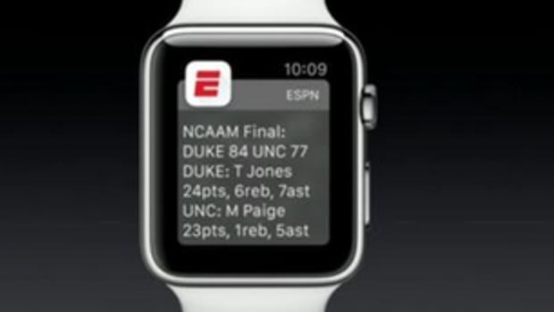 Apple watch trolls UNC after Duke loss.