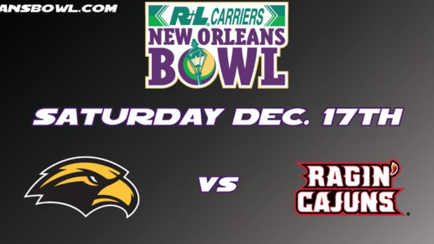 A graphic for the New Orleans Bowl.