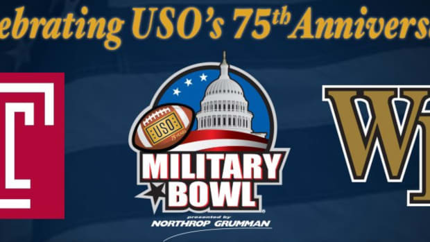 The Military Bowl logo.