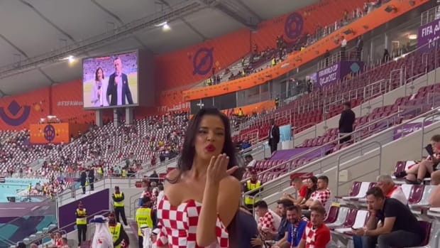 World Cup fan's racy photo is going viral.