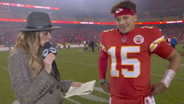 Patrick Mahomes' postgame interview with Erin Andrews on FOX.