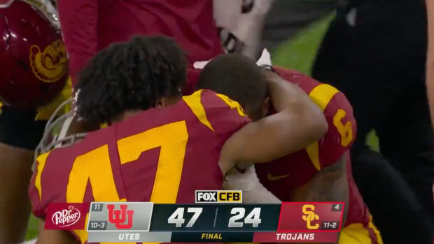 USC loses to Utah in the Pac-12 Championship Game.