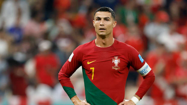 Cristiano Ronaldo of Portugal at the 2022 World Cup.