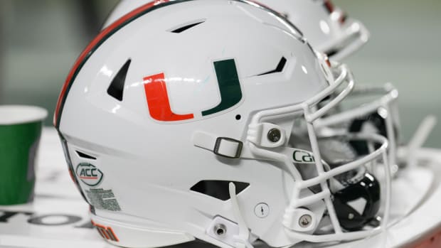 Miami Hurricanes helmet