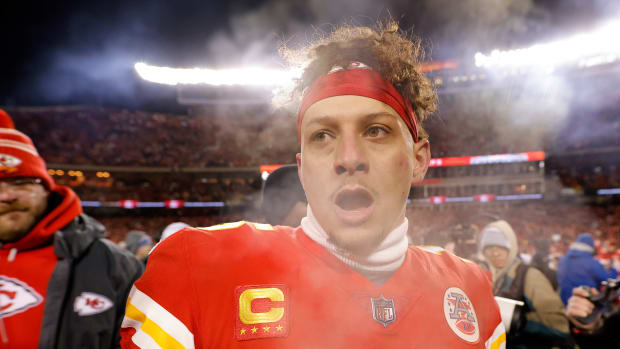 Chiefs quarterback Patrick Mahomes after the game.