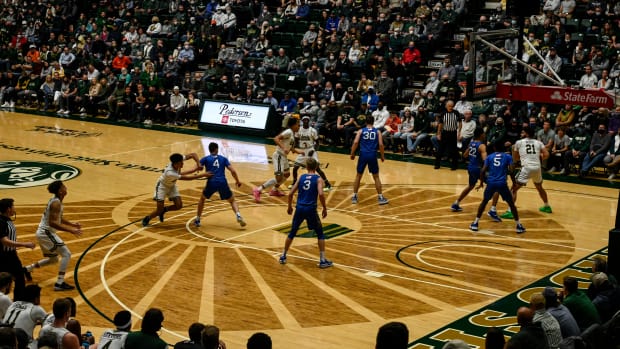 Colorado State's basketball arena on display.
