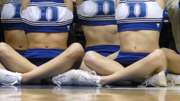 Duke cheerleaders going viral.