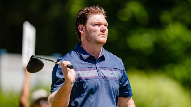 Grayson Murray during a golf tournament in North Carolina earlier this year.