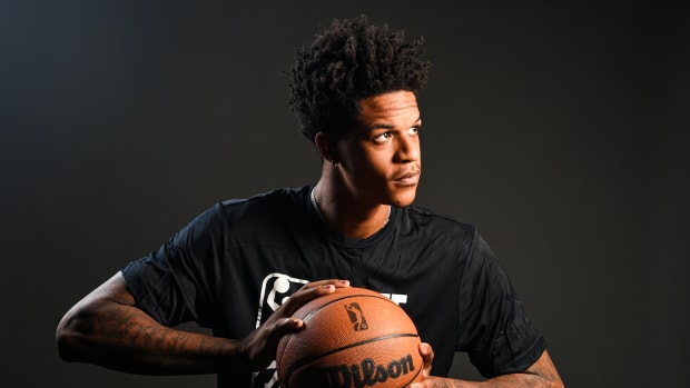 Shareef O'Neal poses for the 2022 G-League Elite Camp.